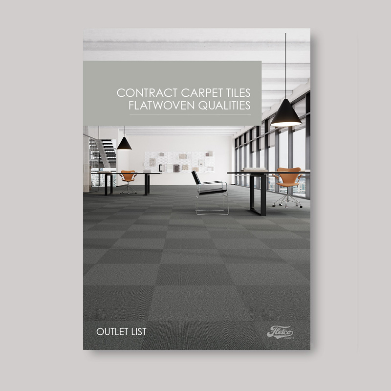 Outlet Contract Carpet Tiles, Flatwoven